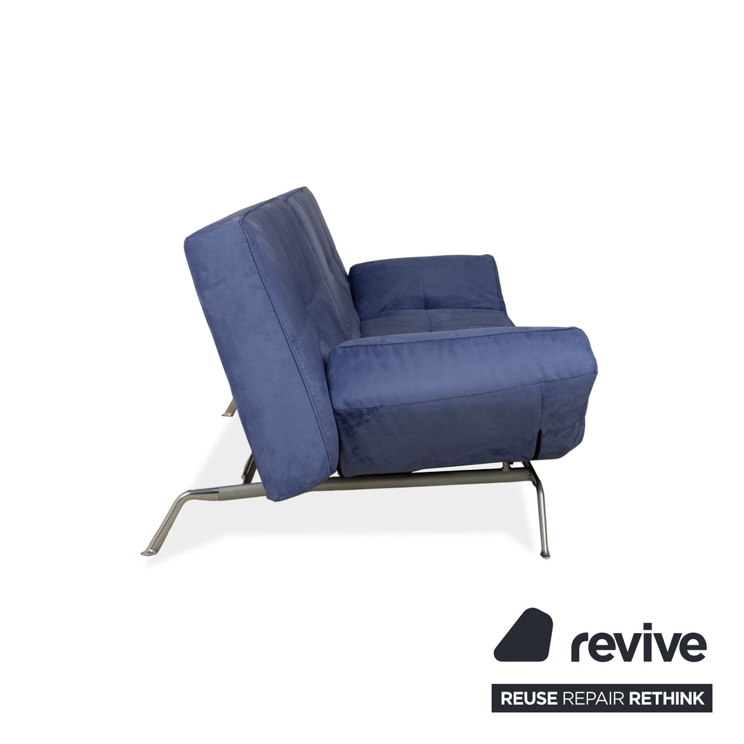 Ligne Roset Smala tissu trois places bleu nouvelle housse fonction manuelle fonction sommeil