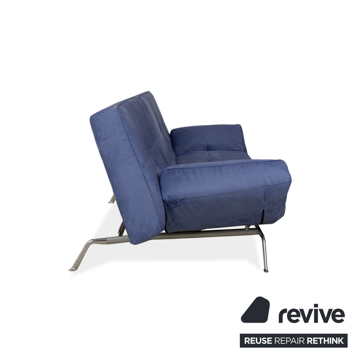 Ligne Roset Smala tissu trois places bleu nouvelle housse fonction manuelle fonction sommeil