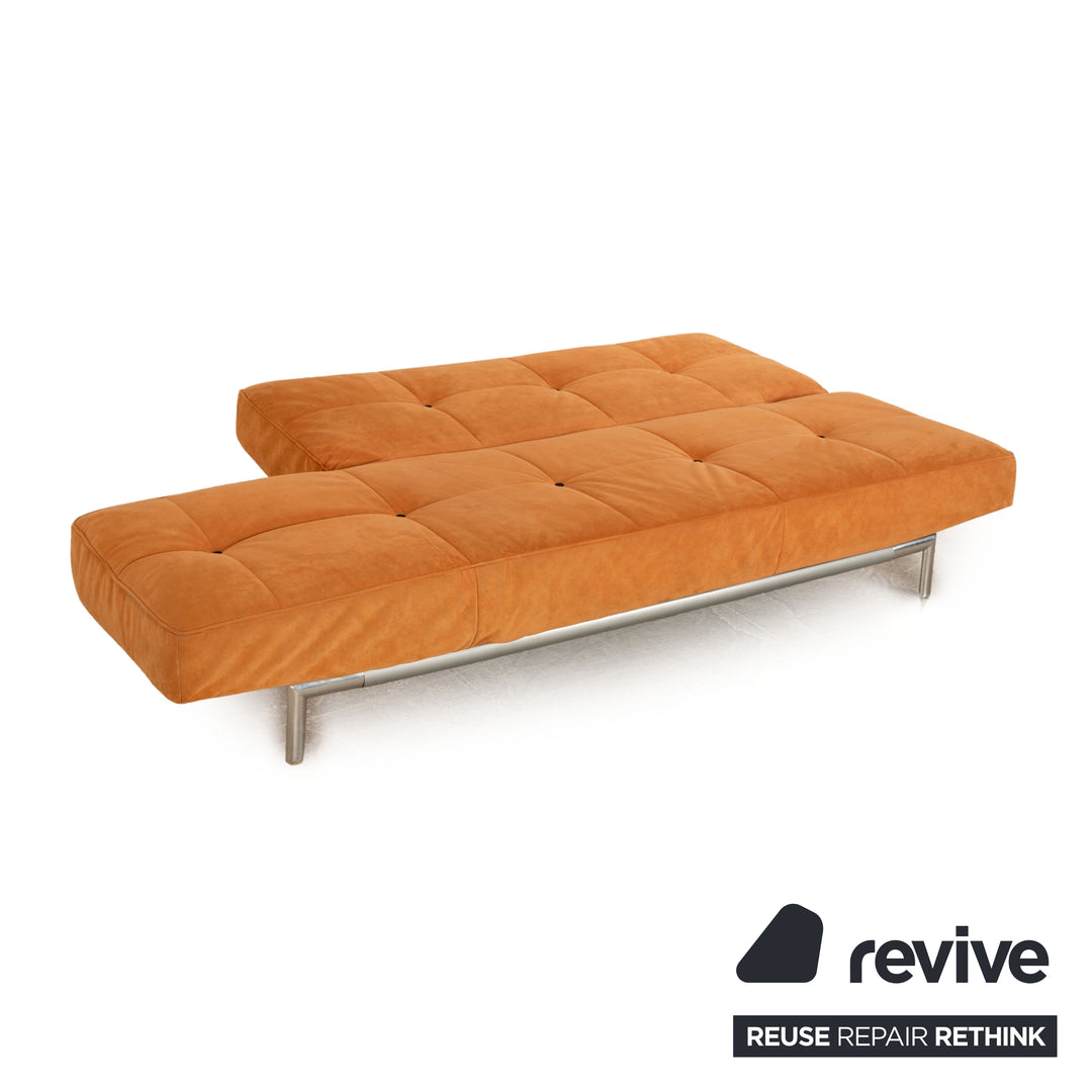 ligne roset Smala Stoff Dreisitzer Orange manuelle Funktion Sofa Couch Schlafsofa