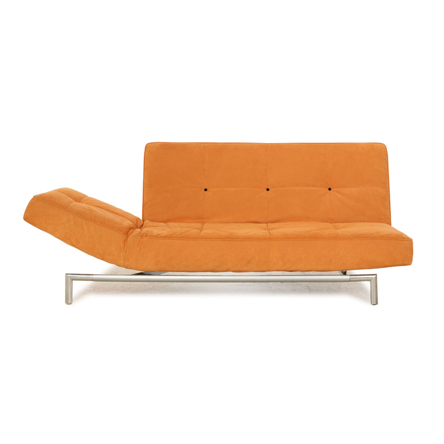 ligne roset Smala Stoff Dreisitzer Orange manuelle Funktion Sofa Couch Schlafsofa