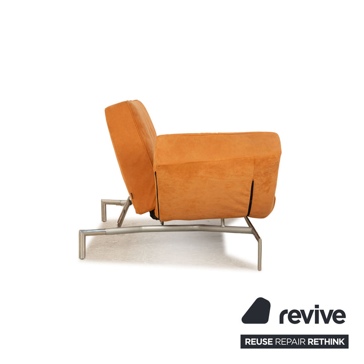 ligne roset Smala Stoff Dreisitzer Orange manuelle Funktion Sofa Couch Schlafsofa