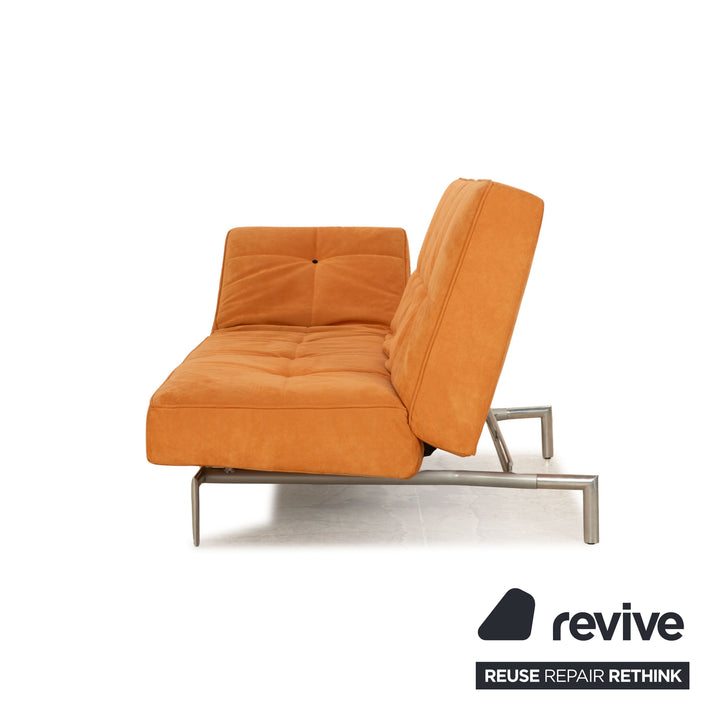 ligne roset Smala Stoff Dreisitzer Orange manuelle Funktion Sofa Couch Schlafsofa