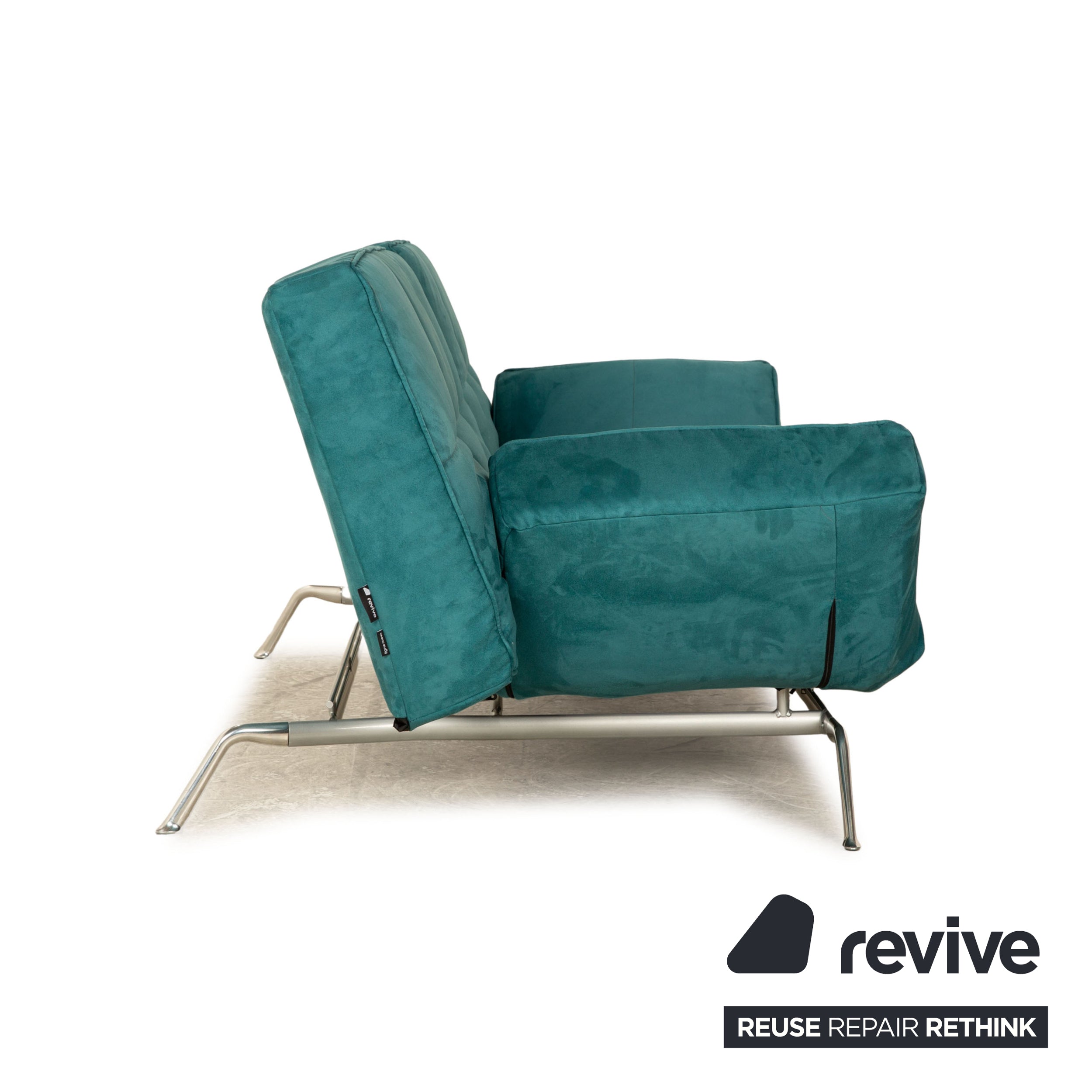 Ligne roset Canapé 3 places Smala en tissu vert turquoise neuf housse fonction manuelle fonction sommeil