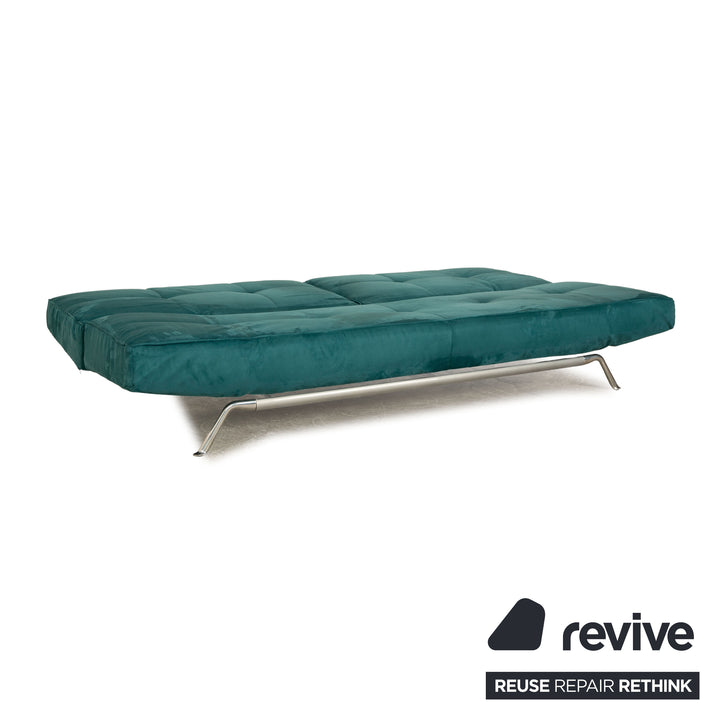 ligne roset Smala fabric three-seater turquoise green sofa couch new cover manual function sleep function