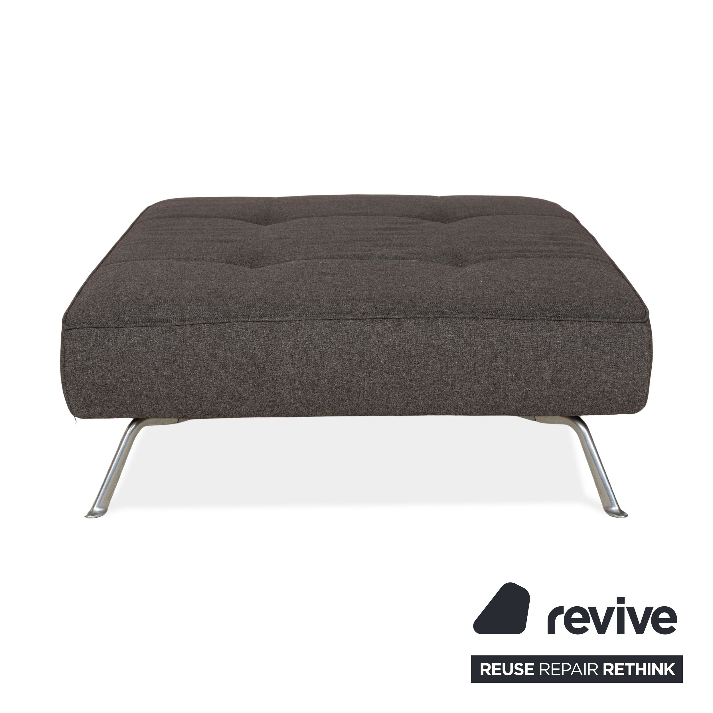 Tabouret Smala en tissu gris Ligne Roset