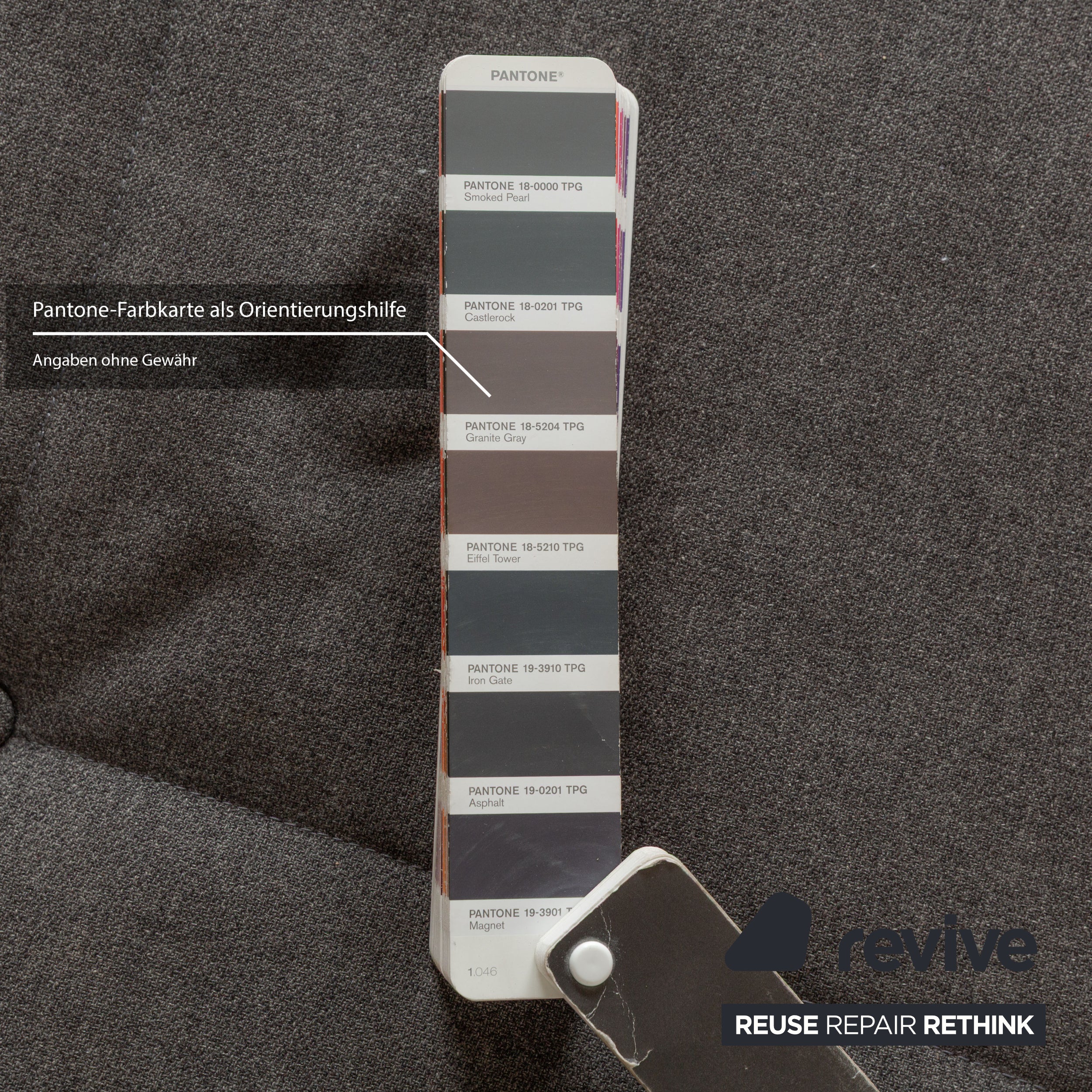 Tabouret Smala en tissu gris Ligne Roset