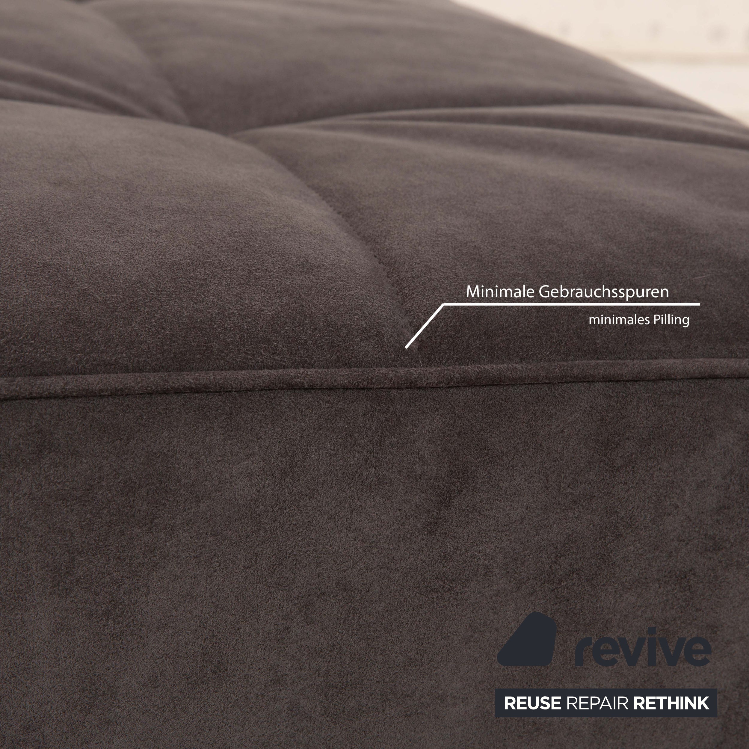 Tabouret Smala en tissu gris ligne roset