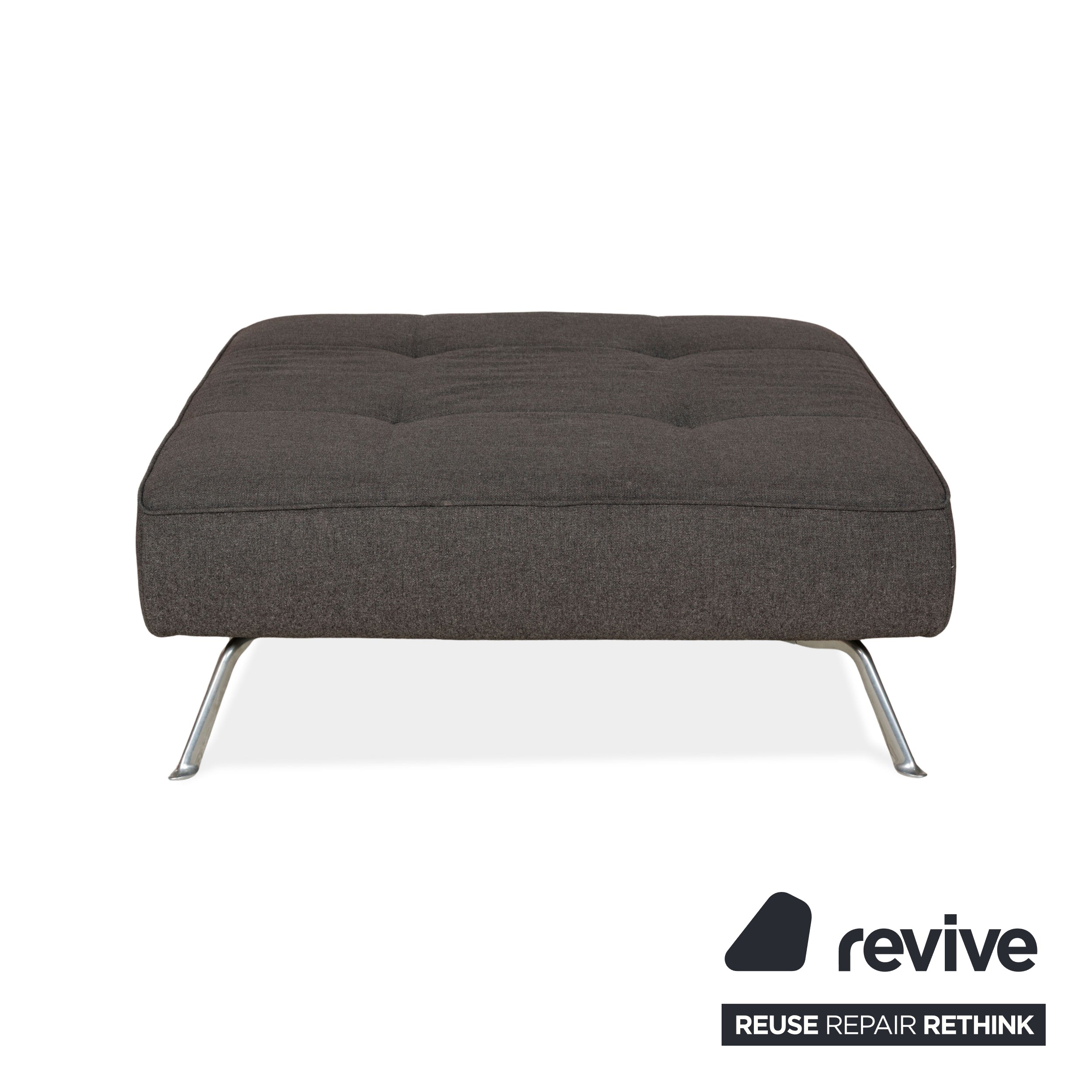 Tabouret Smala en tissu gris Ligne Roset