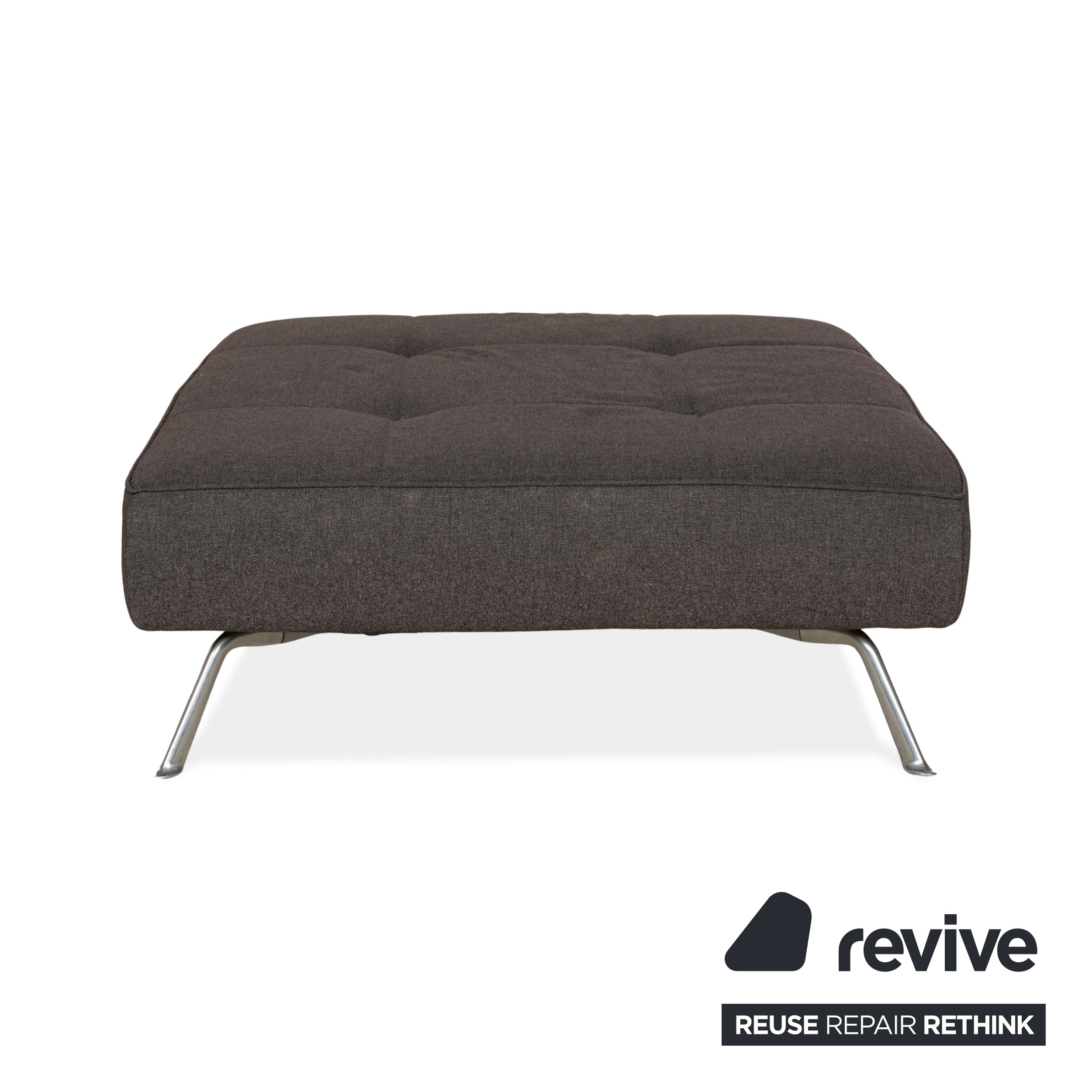 Tabouret Smala en tissu gris Ligne Roset