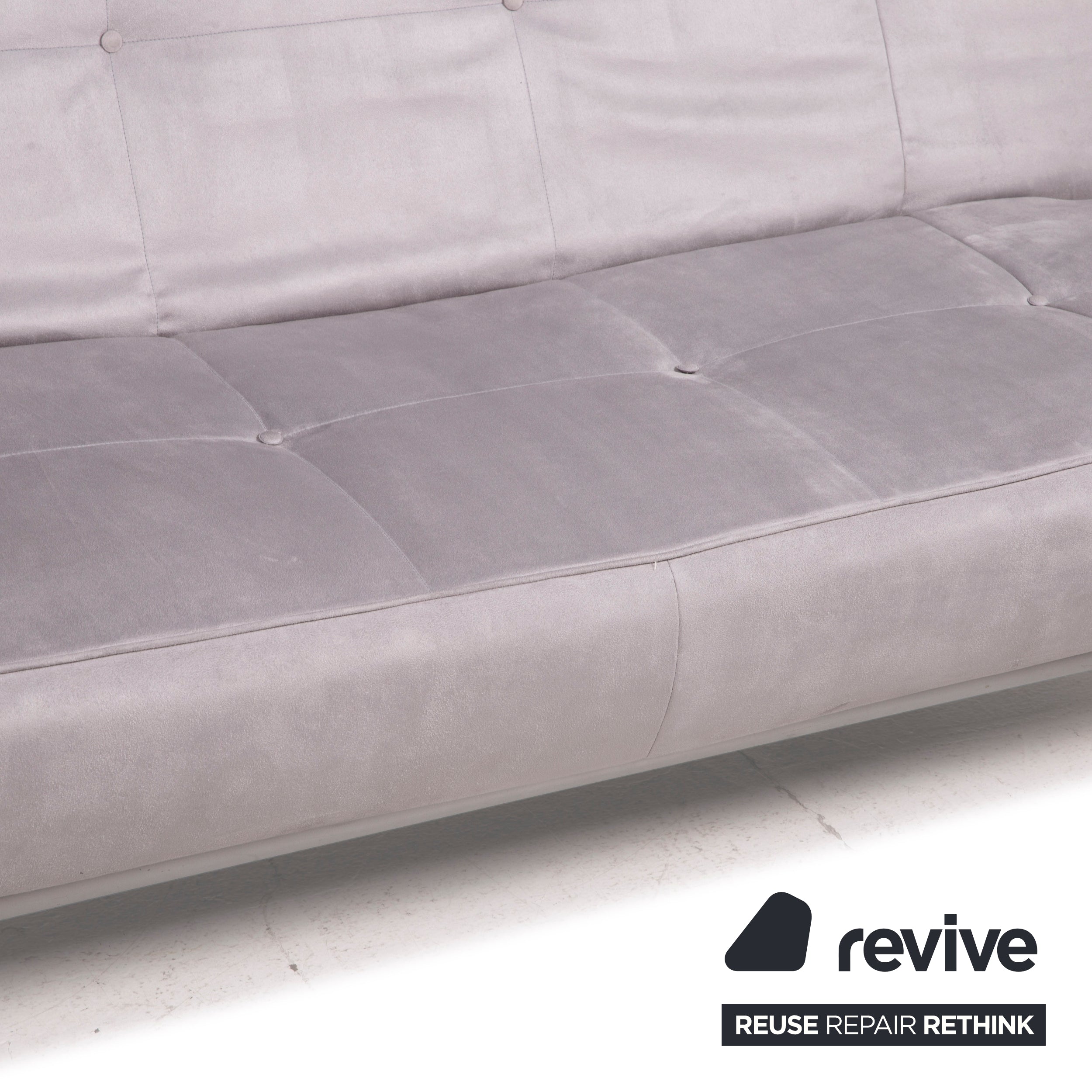 ligne roset Smala Stoff Sofa Grau Dreisitzer Funktion Liegefunktion Schlaffunktion