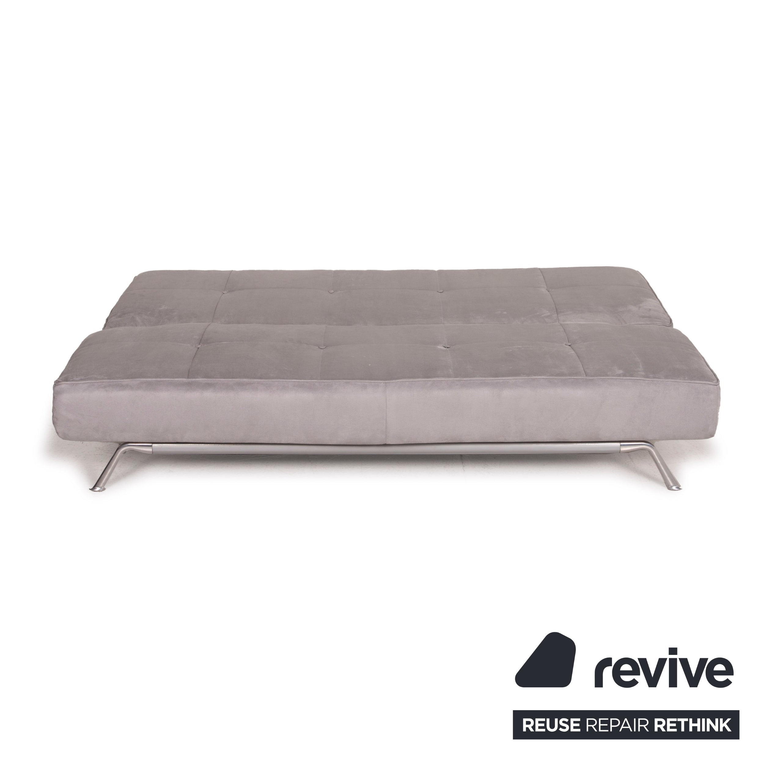 ligne roset Smala Stoff Sofa Grau Dreisitzer Funktion Liegefunktion Schlaffunktion