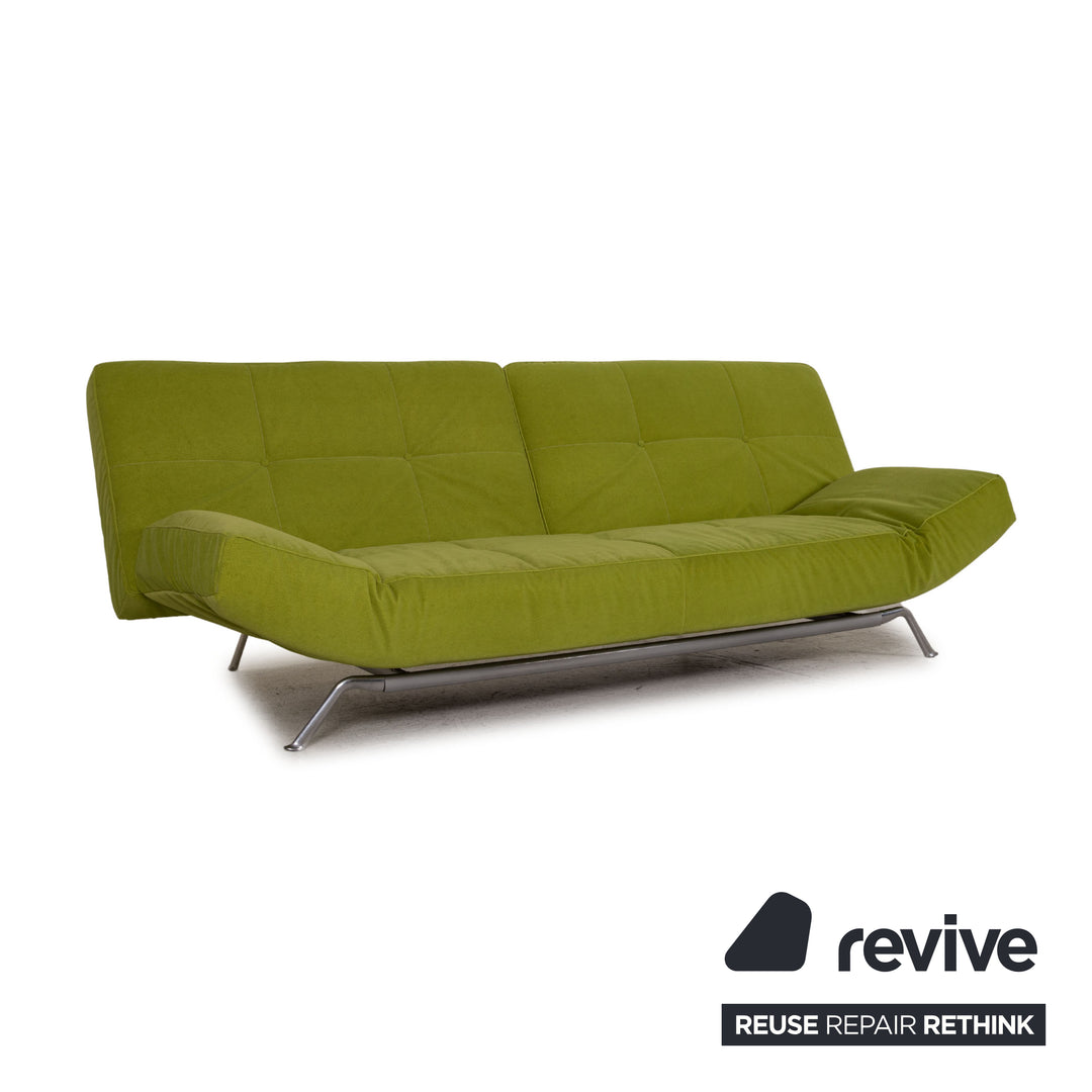 ligne roset Canapé en tissu Smala vert fonction canapé 3 places fonction couchage