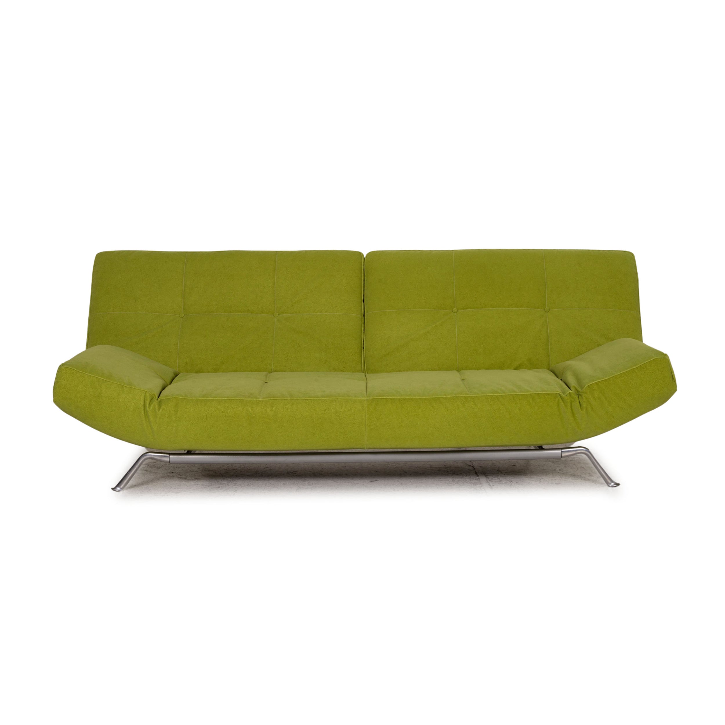 ligne roset Smala Stoff Sofa Grün Dreisitzer Couch Funktion Schlaffunktion