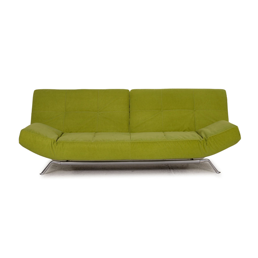 ligne roset Smala fabric sofa green three-seater couch function sleeping function