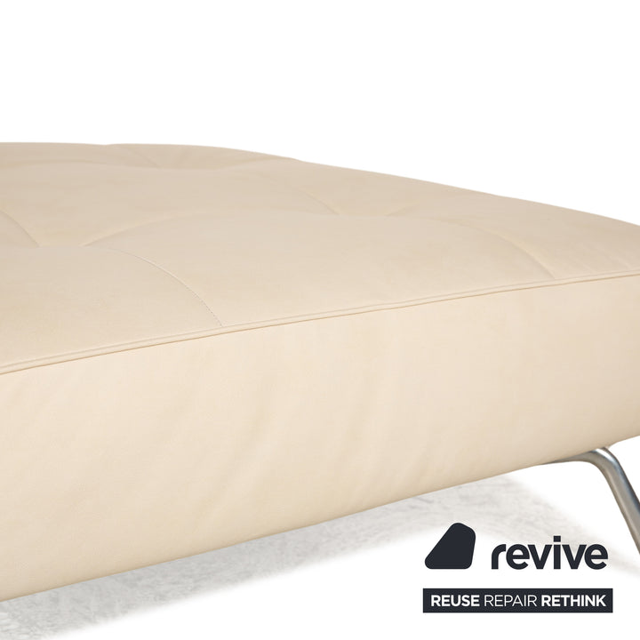 ligne roset Smala veganes Leder Creme Hocker