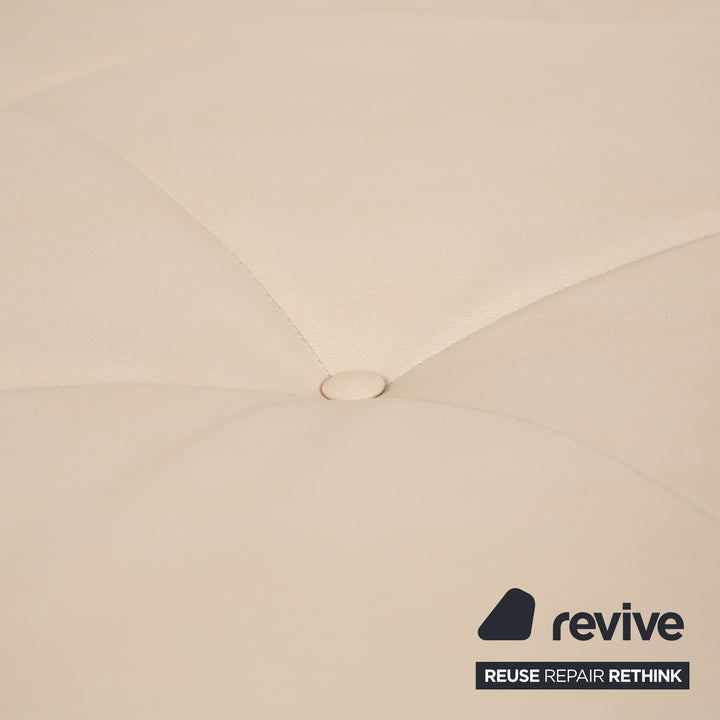 ligne roset Smala veganes Leder Creme Hocker