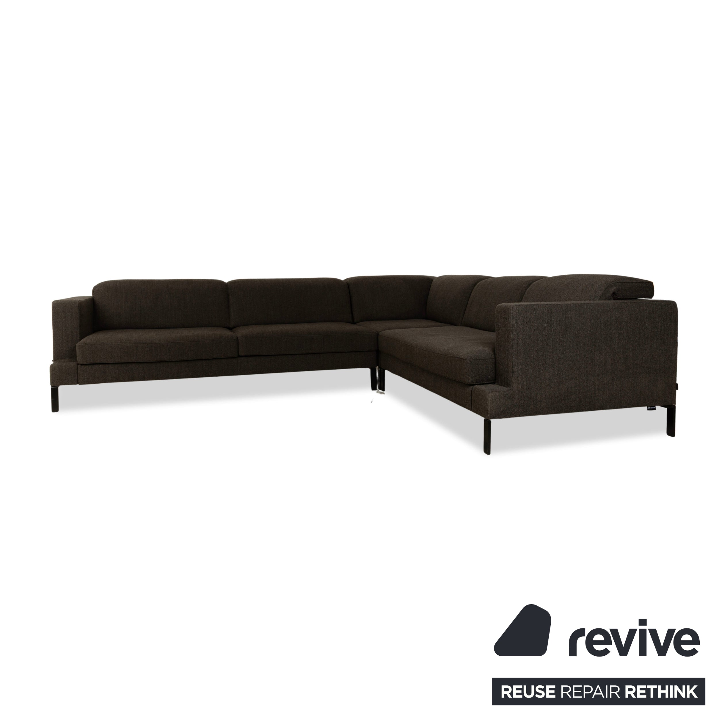 ligne roset fabric corner sofa grey sofa couch