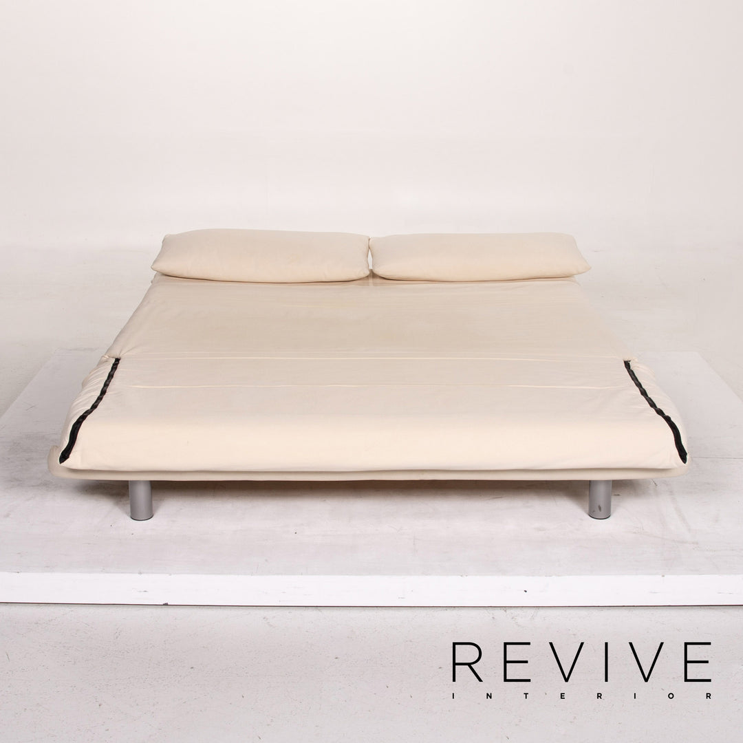 Ligne Roset stoffen slaapbank crème tweezitter met slaapfunctie bank #14818