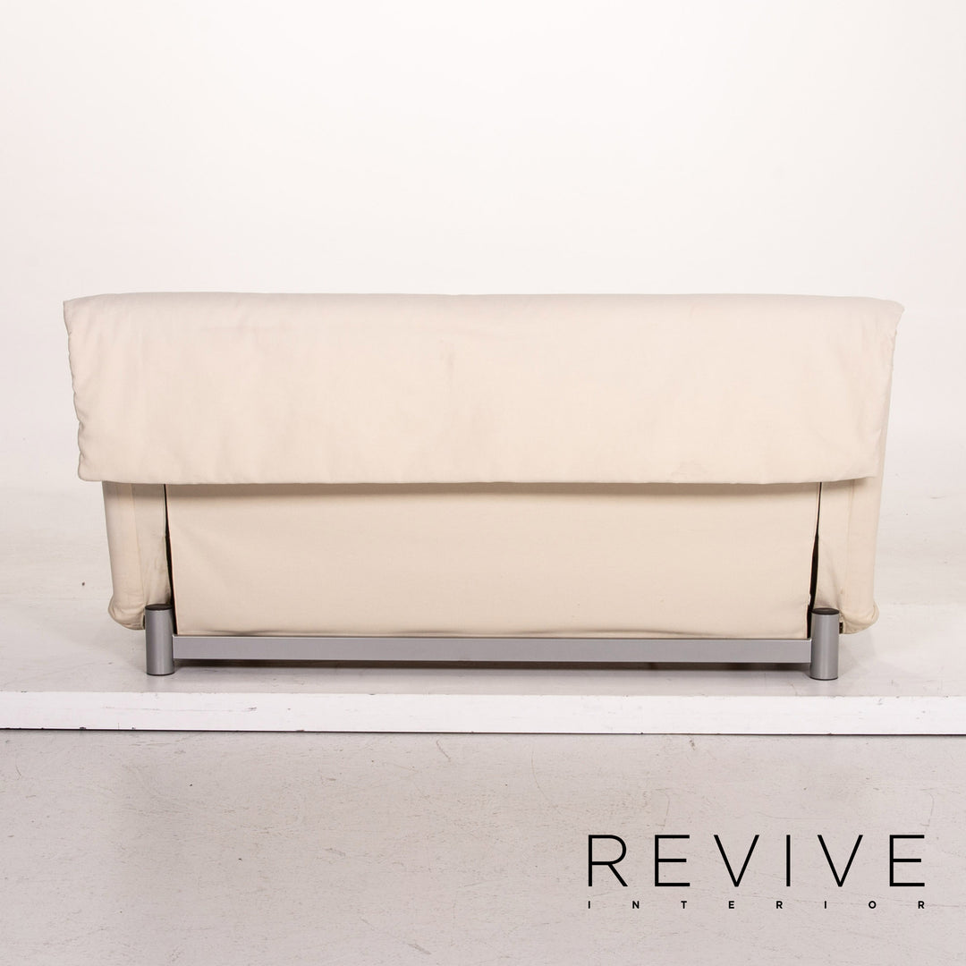 Ligne Roset stoffen slaapbank crème tweezitter met slaapfunctie bank #14818