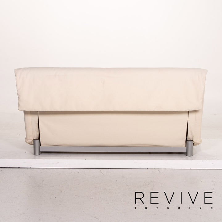 Ligne Roset stoffen slaapbank crème tweezitter met slaapfunctie bank #14818