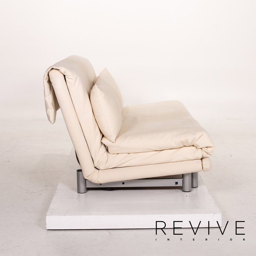 Ligne Roset stoffen slaapbank crème tweezitter met slaapfunctie bank #14818