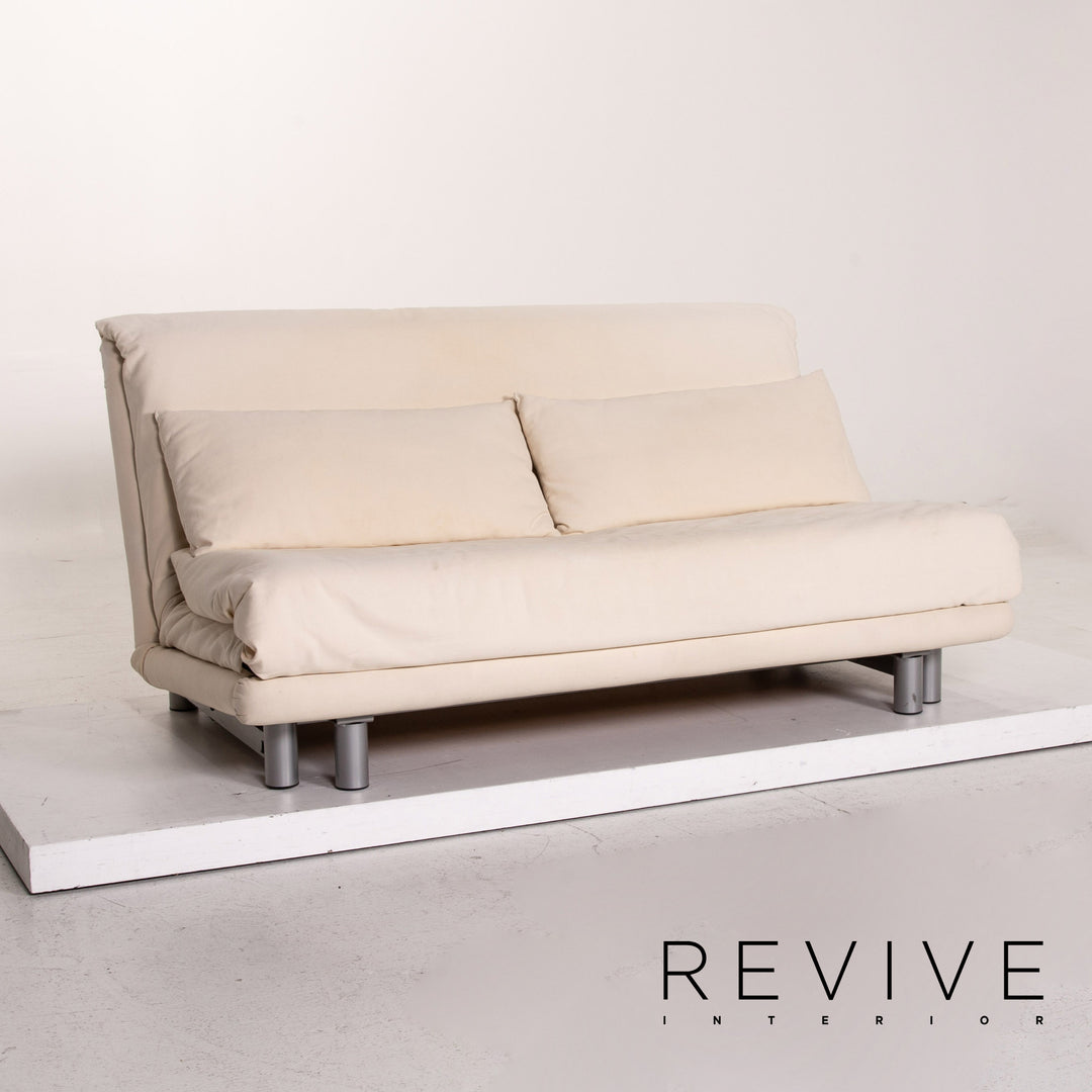 Ligne Roset stoffen slaapbank crème tweezitter met slaapfunctie bank #14818