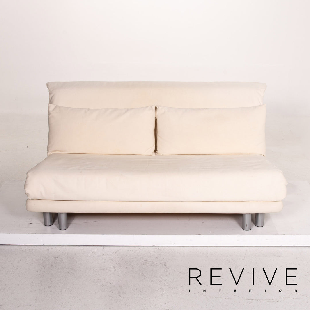 Ligne Roset stoffen slaapbank crème tweezitter met slaapfunctie bank #14818