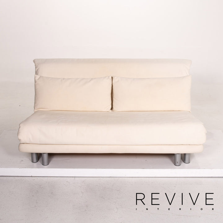 Ligne Roset stoffen slaapbank crème tweezitter met slaapfunctie bank #14818