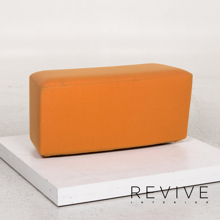 ligne roset fabric armchair incl. stool Orange #13263