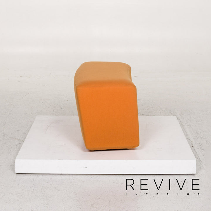 ligne roset fabric armchair incl. stool Orange #13263