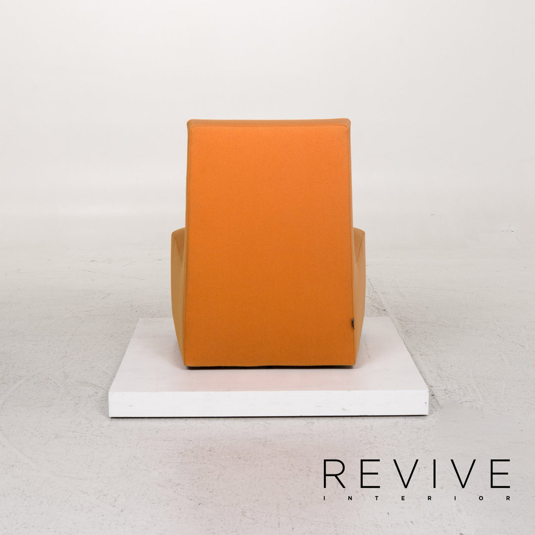 ligne roset fabric armchair incl. stool Orange #13263