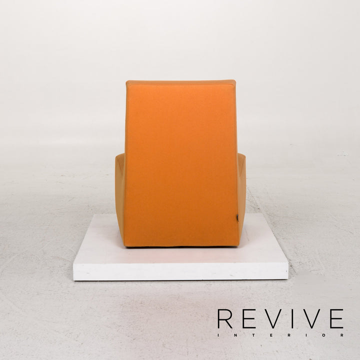 ligne roset fabric armchair incl. stool Orange #13263