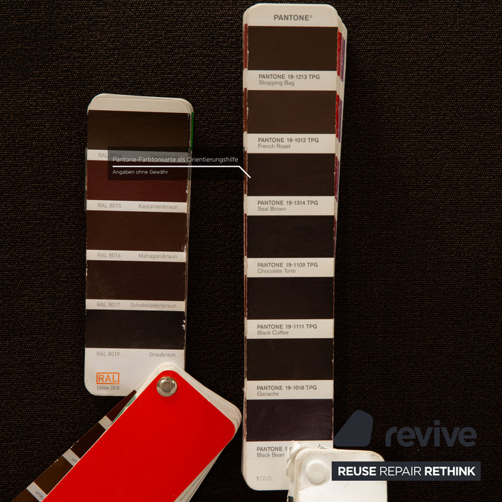 ligne roset Stoff Sofa Garnitur Braun Grau Zweisitzer Dreisitzer  Couch