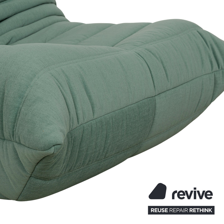 Ligne Roset Stoff Togo Sessel Grün Mint Neubezug