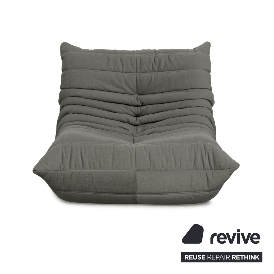 Ligne Roset Stoff Togo Sessel Neubezug Anthraziz