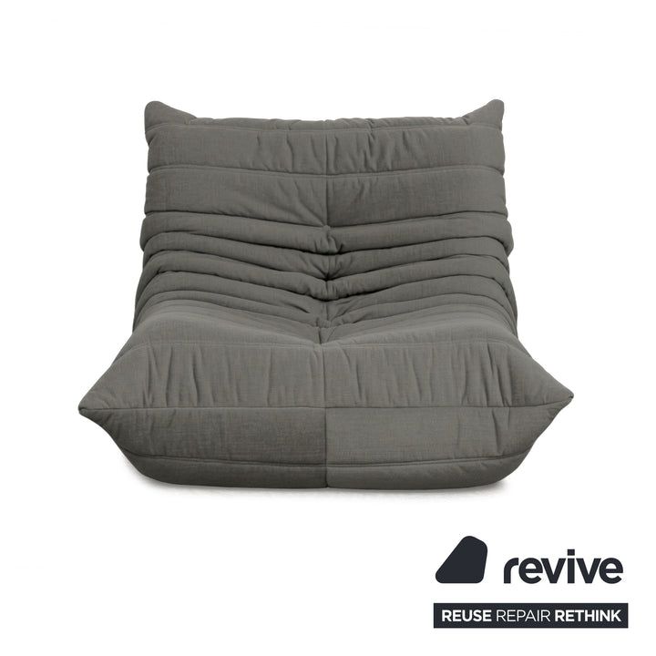 Ligne Roset Stoff Togo Sessel Neubezug Anthraziz
