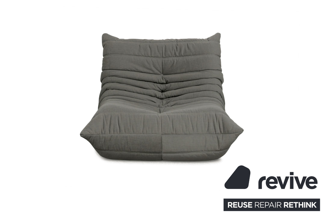 Ligne Roset Stoff Togo Sessel Neubezug Anthraziz