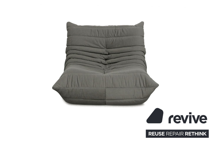 Ligne Roset Stoff Togo Sessel Neubezug Anthraziz