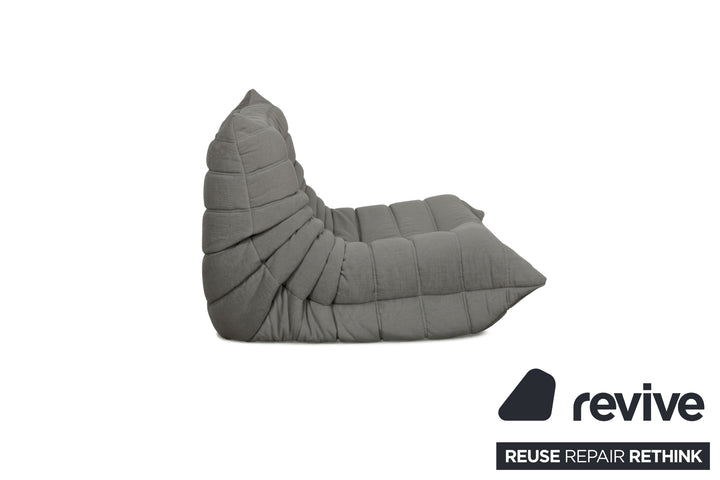 Ligne Roset Stoff Togo Sessel Neubezug Anthraziz
