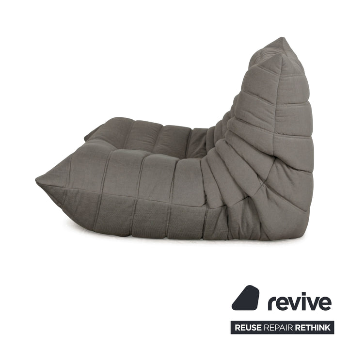 Ligne Roset Stoff Togo Sessel Neubezug Anthraziz