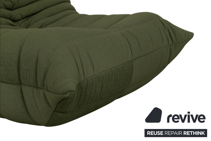 Ligne Roset Stoff Togo Sessel Neubezug Dunkelgrün