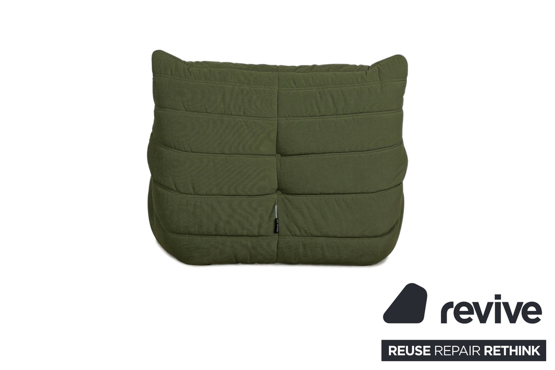 Ligne Roset Stoff Togo Sessel Neubezug Dunkelgrün