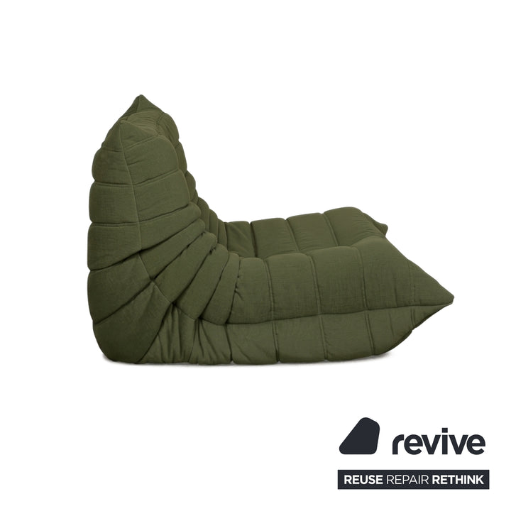 Ligne Roset Stoff Togo Sessel Neubezug Dunkelgrün
