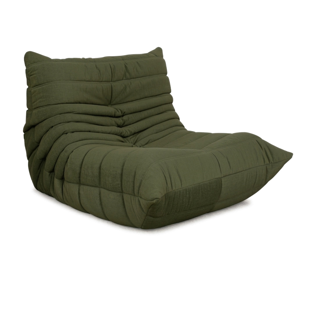 Ligne Roset Stoff Togo Sessel Neubezug Dunkelgrün