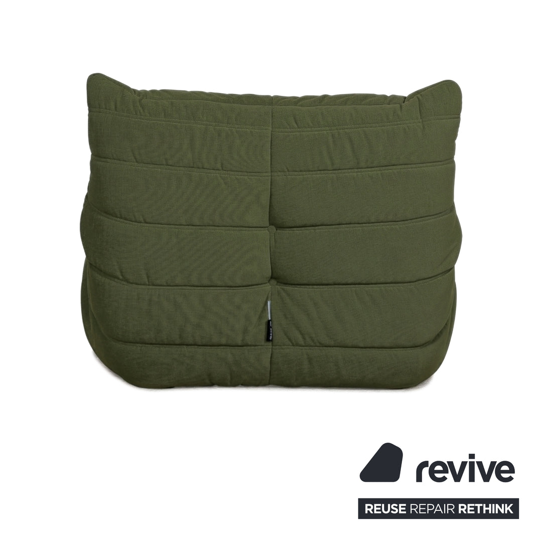 Ligne Roset Stoff Togo Sessel Neubezug Dunkelgrün