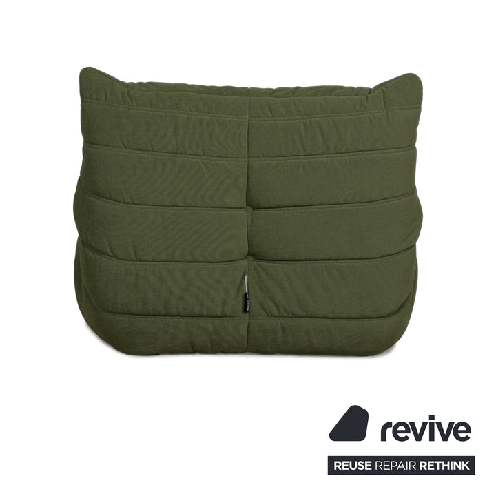 Ligne Roset Stoff Togo Sessel Neubezug Dunkelgrün