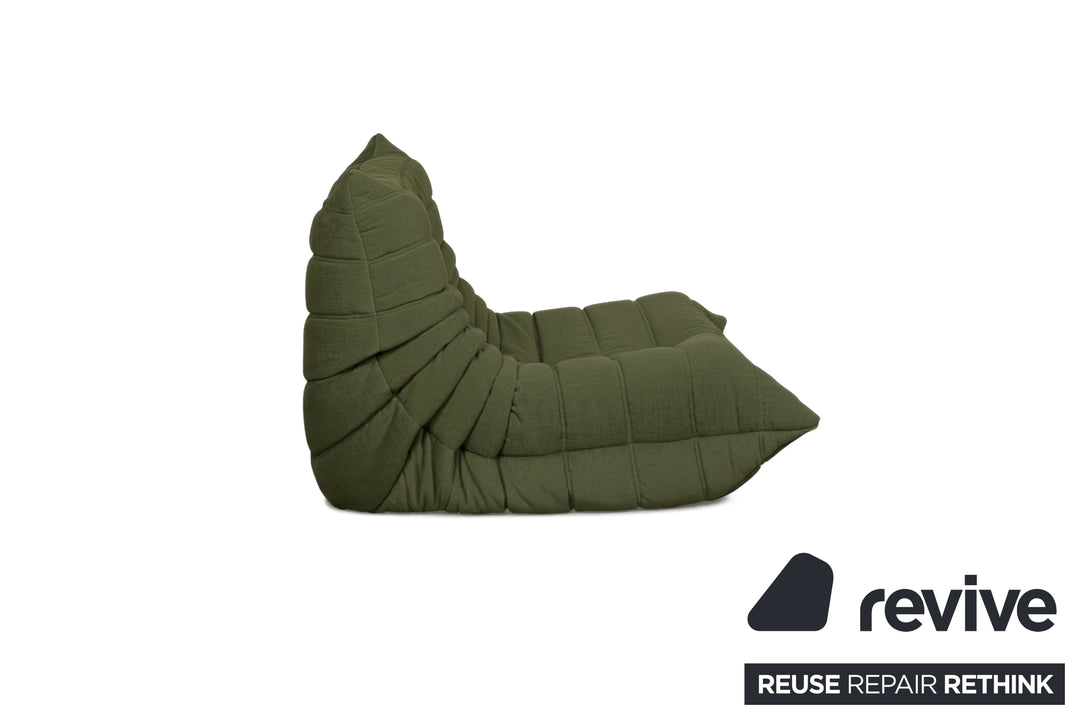 Ligne Roset Stoff Togo Sessel Neubezug Dunkelgrün