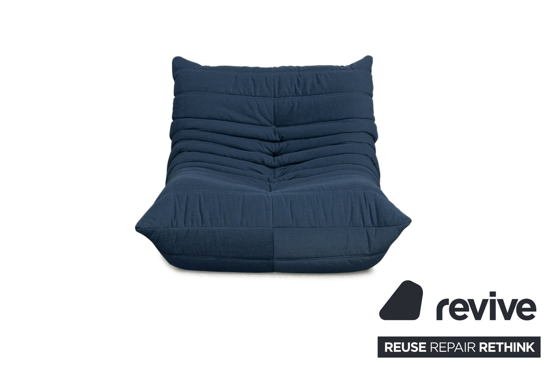 Ligne Roset Stoff Togo Sessel Neubezug Marineblau
