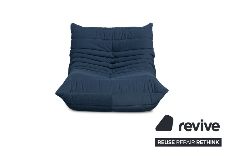Ligne Roset Stoff Togo Sessel Neubezug Marineblau