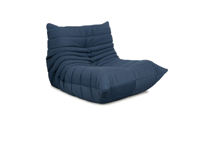 Ligne Roset Stoff Togo Sessel Neubezug Marineblau